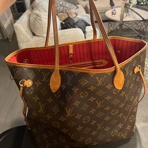 Louis Vuitton, Bags, Authentic Lui Neverfull Mm Used